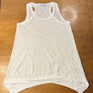 MISSLOOK White Asymmetrical Tank Top